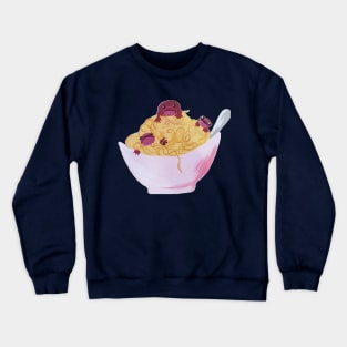 Spaghetti Meatball Frogs Only Crewneck Sweatshirt